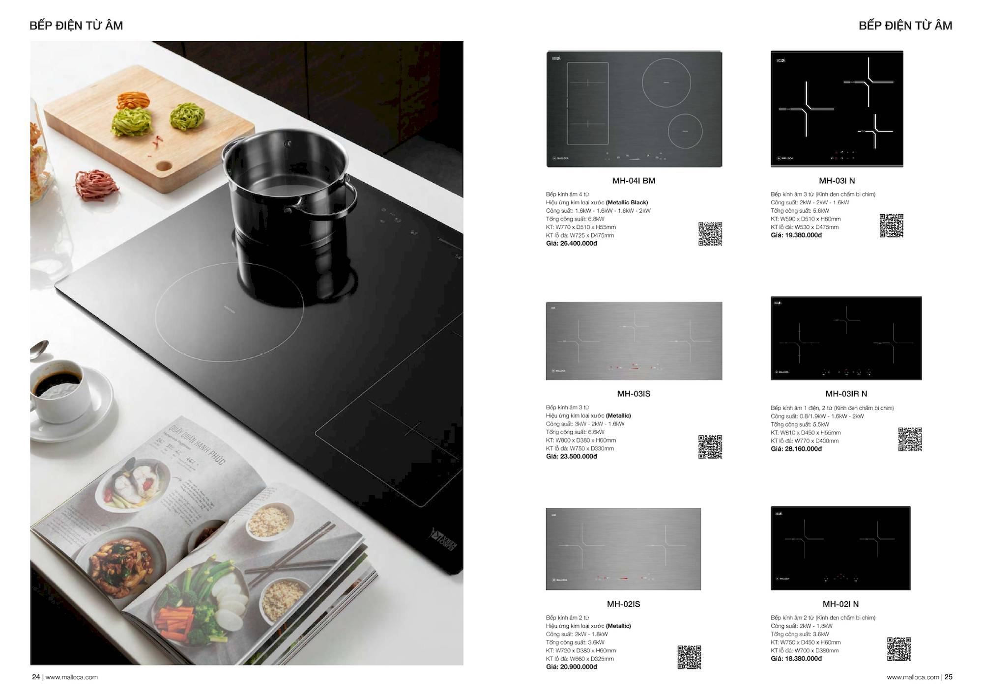 Thiết bị bếp MALLOCA Catalogue và Bảng giá mới nhất 2024 /Page 12